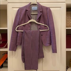 Prada blazer and cropped pants
